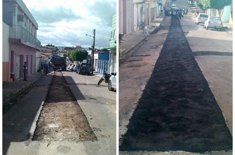 Prefeitura mantém serviços de pavimentação em ruas de Arapiraca