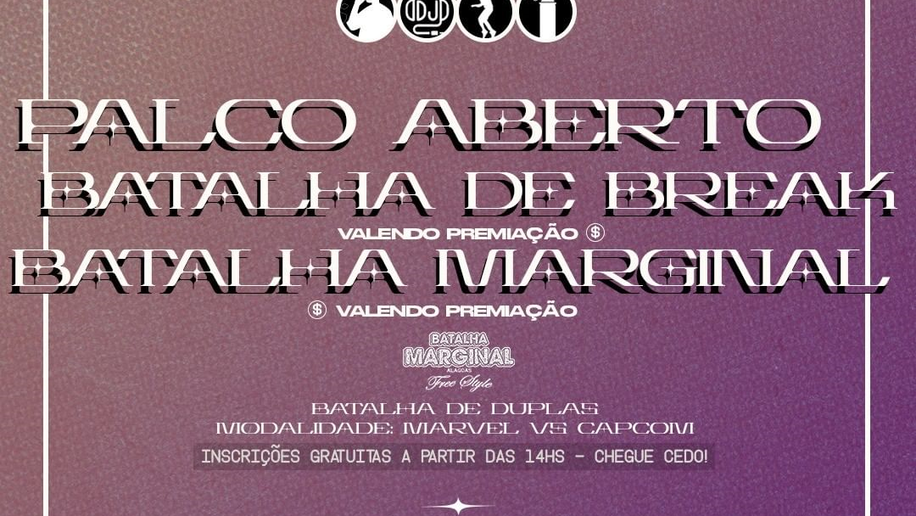 Tem Hip Hop nesta sexta-feira, no Complexo Cultural Teatro Deodoro