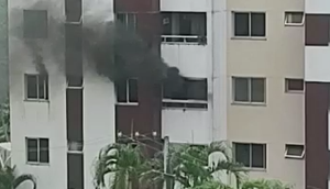 Apartamento pega fogo na Zona Sul de Aracaju