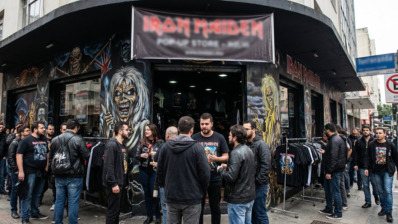 Iron Maiden: SP recebe primeira loja pop-up no mundo em comemoração aos 50 anos da banda