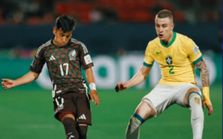Com gols palmeirenses, Brasil estreia com empate diante do México no Mundial Sub-20