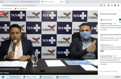 Cosems/AL é primeiro do país a iniciar a 1ª Mostra Virtual Aqui Tem SUS