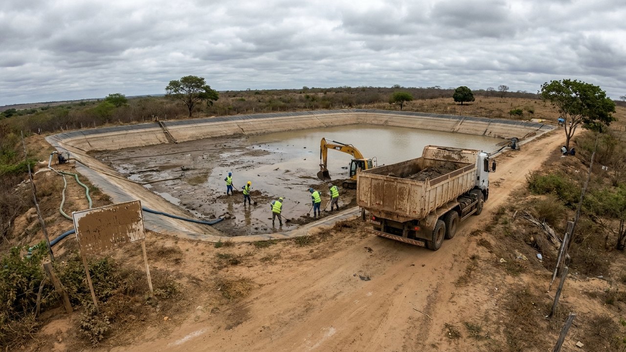 Abastecimento de água: estação Jundiá fica paralisada durante limpeza de reservatório