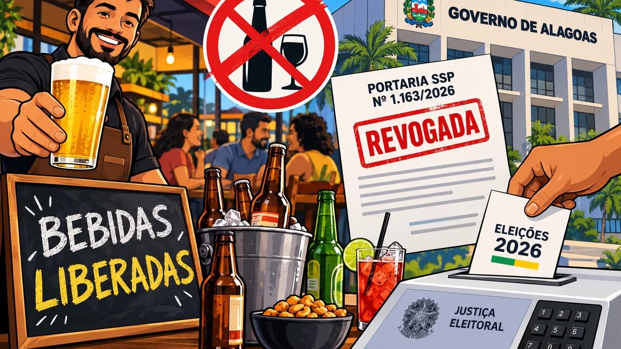 Governo de Alagoas revoga Lei Seca e libera venda de bebidas no dia da votação