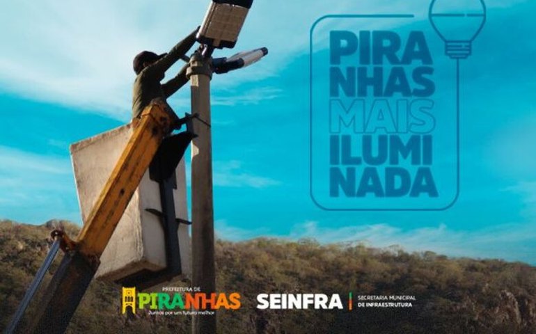 Prefeitura de Piranhas projeta economia de R$ 180 mil por ano no consumo de energia elétrica
