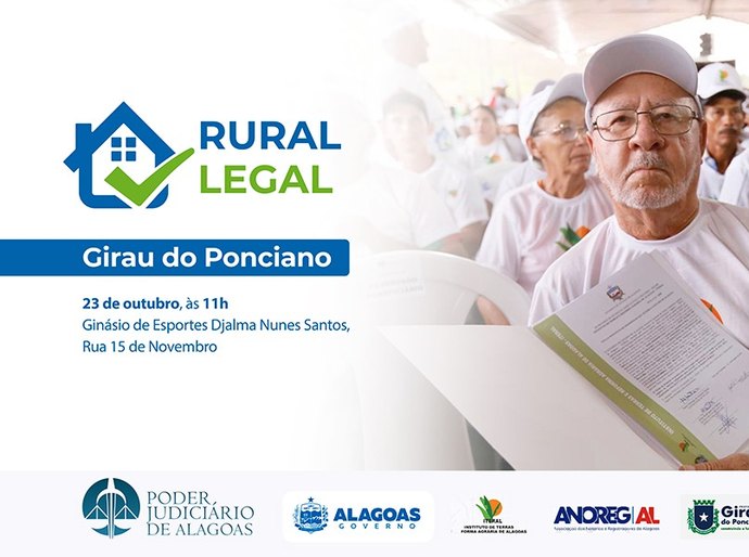 Rural Legal beneficia 500 famílias em Girau do Ponciano nesta quinta (23)