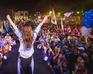 Marina JHC defendeu a participação das mulheres na política durante comício da Caravana da Mudança em Satuba. - Foto: Itawi Albuquerque/Assessoria