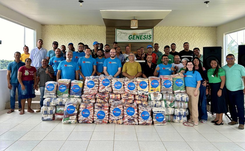 Com foco na interiorização, Alagoas Sem Fome doa uma tonelada de alimentos em Campo Alegre