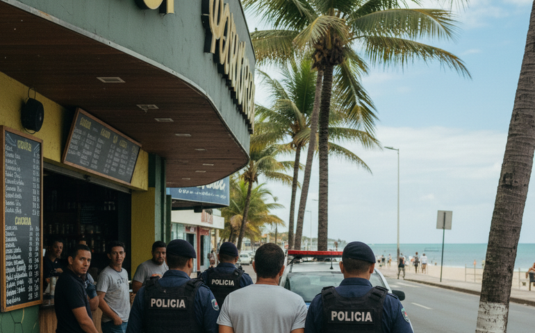 Oplit prende homem por porte ilegal de arma e ameaça em bar na capital