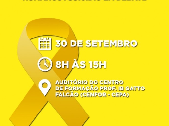 Governo promove debate sobre suicídio para profissionais da educação