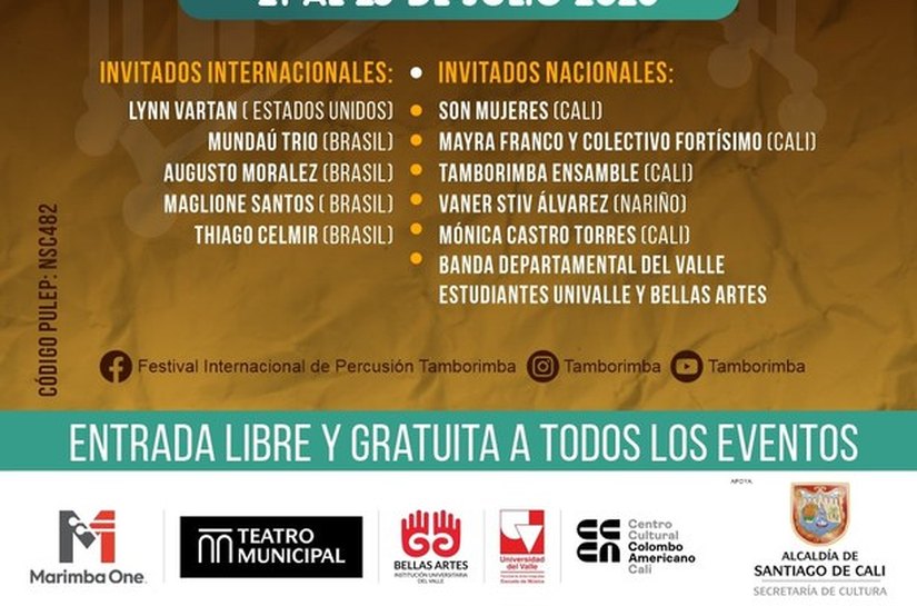 Professor da Ufal e Mundaú Trio participam do Festival Tamborimba na Colômbia