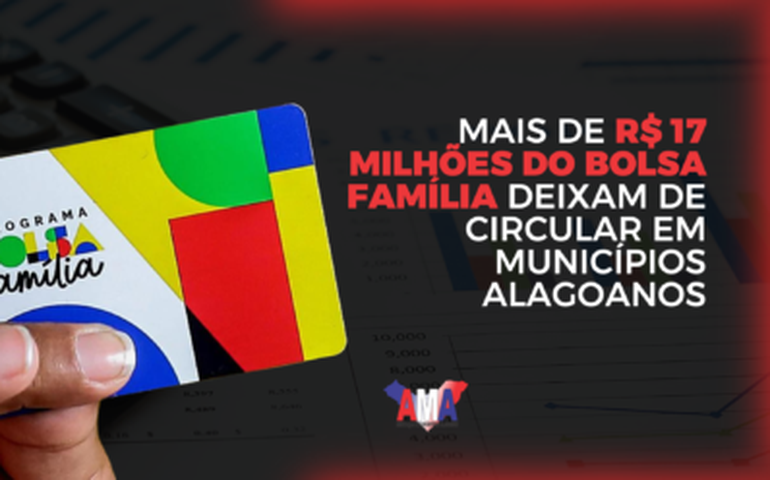 Mais de R$ 17 milhões do Bolsa Família deixam de circular em municípios alagoanos