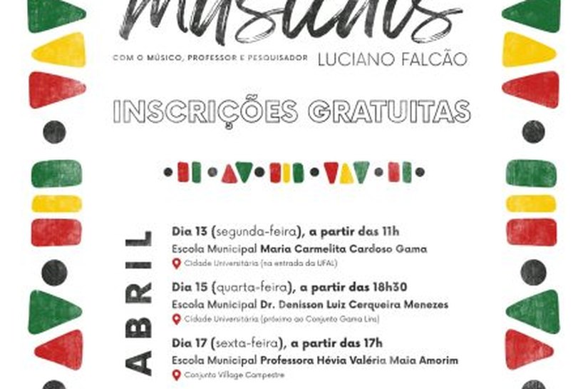 Oficinas de músicas afro-brasileiras acontecem em Maceió