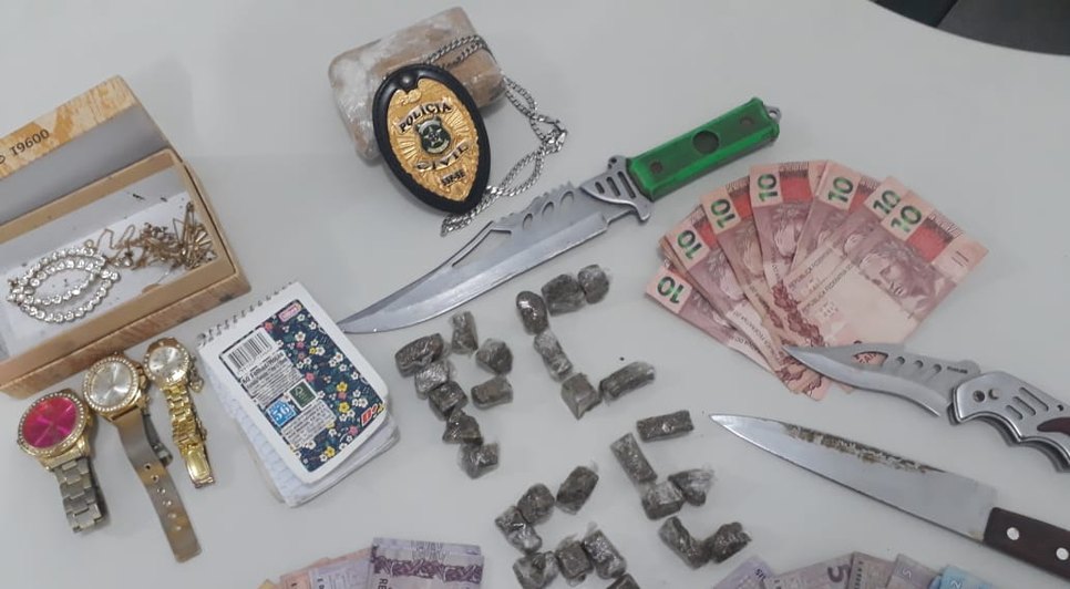 Apreensão de drogas / Foto: Polícia Civil de Itabaiana