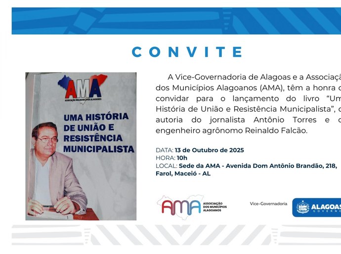 Vice-governador é destaque em lançamento do livro “Uma História de União e Resistência Municipalista”