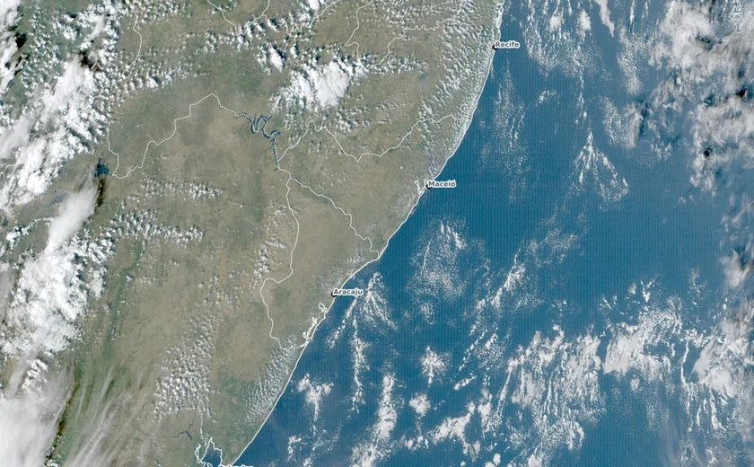 Previsão do tempo para Alagoas indica variação de nebulosidade e possibilidade de chuvas