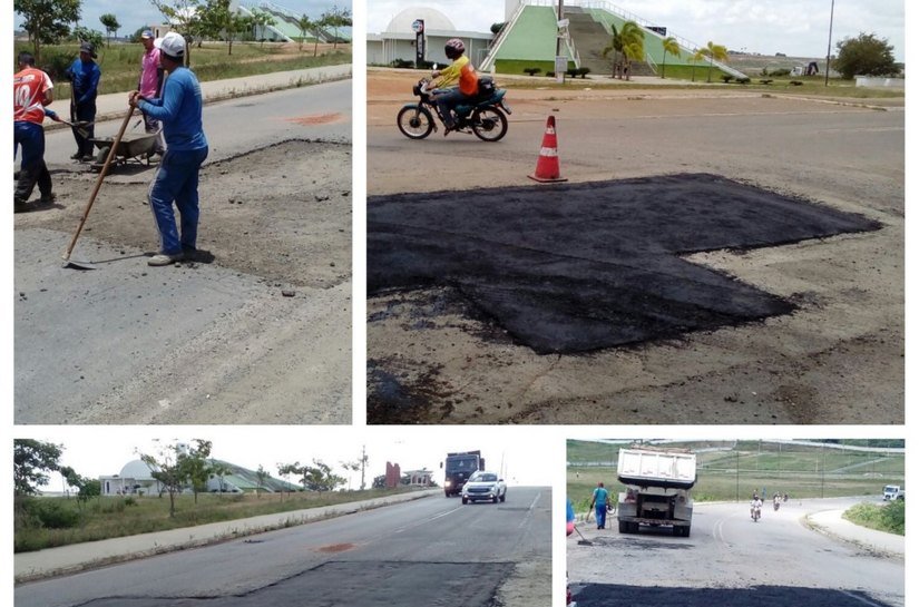 Prefeitura faz manutenção de pavimentação em vias de bairros e zona rural de Arapiraca