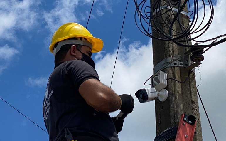 Prefeitura de São Brás instala câmeras na área central da cidade