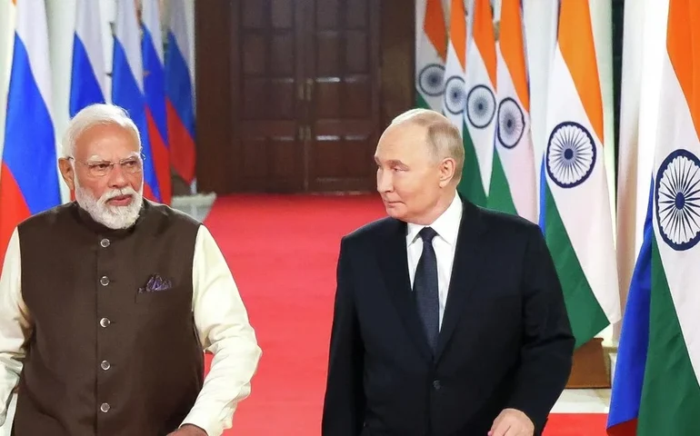 Modi destaca papel de Putin na consolidação da aliança Rússia–Índia