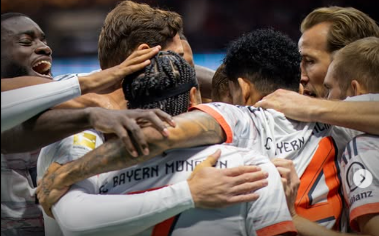 Bayern de Munique marca aos 14 segundos, vence Frankfurt e já abre 4 pontos no topo do Alemão