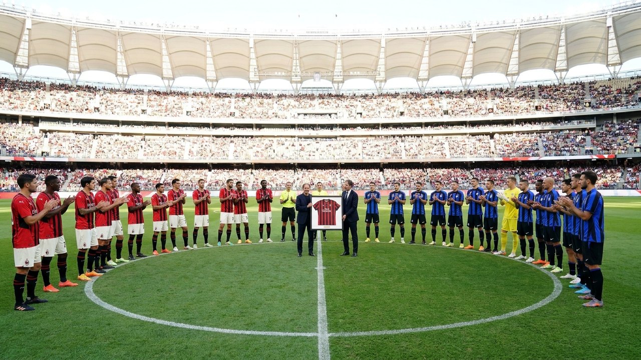 Milan e Inter prestam homenagem a Franco Baresi antes de jogo amistoso na Austrália
