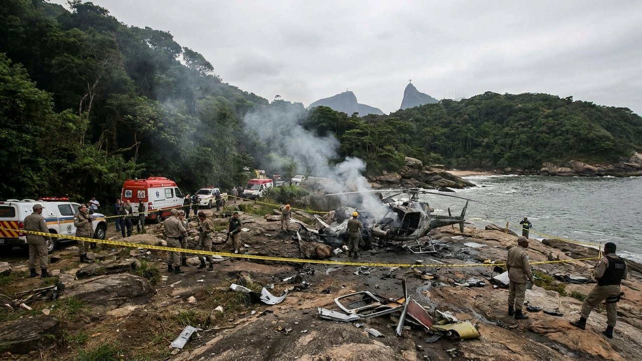 Colisão entre helicópteros no Rio é considerada rara em rota conhecida