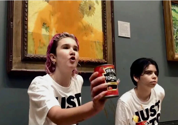 Ambientalistas vandalizam 'Van Gogh'