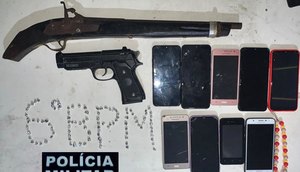 Grupo tenta fugir após roubo à mão armada e carro quebra em Estância