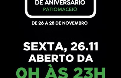 Com horário estendido, Black Friday chega ao Shopping Pátio Maceió trazendo descontos de até 70% 