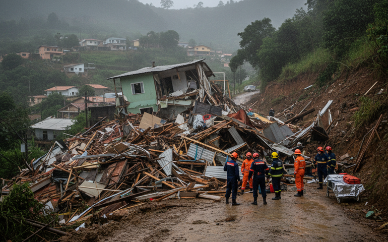 Morre mulher resgatada após horas soterrada em Juiz de Fora; mãe também não resiste