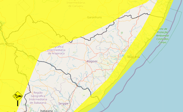 Ventos costeiros e vendaval podem atingir 50 cidades alagoanas Ventos costeiros e vendaval podem atingir 50 cidades alagoanas