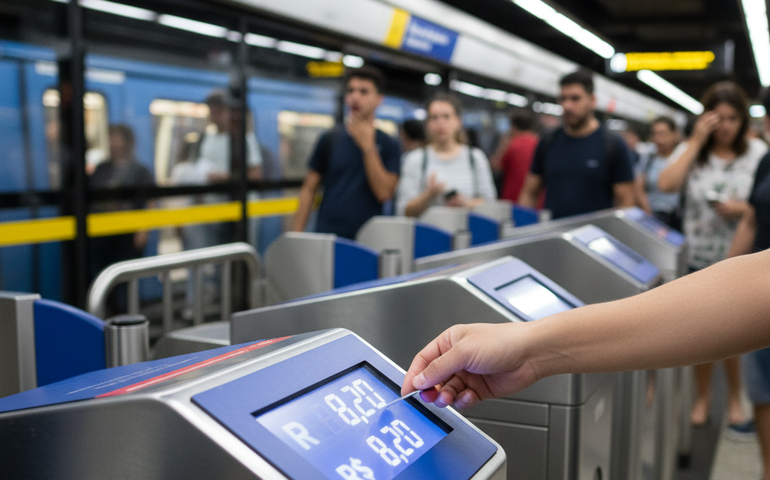 Tarifa do metrô do Rio é reajustada para R$ 8,20 a partir de abril