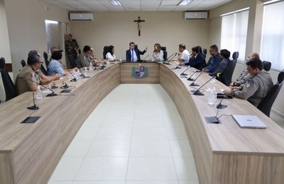 Reunião no MPAL alinha retomada de convênio entre Polícia Militar, Detran e Sefaz para modernização do BPTran e do BPRv