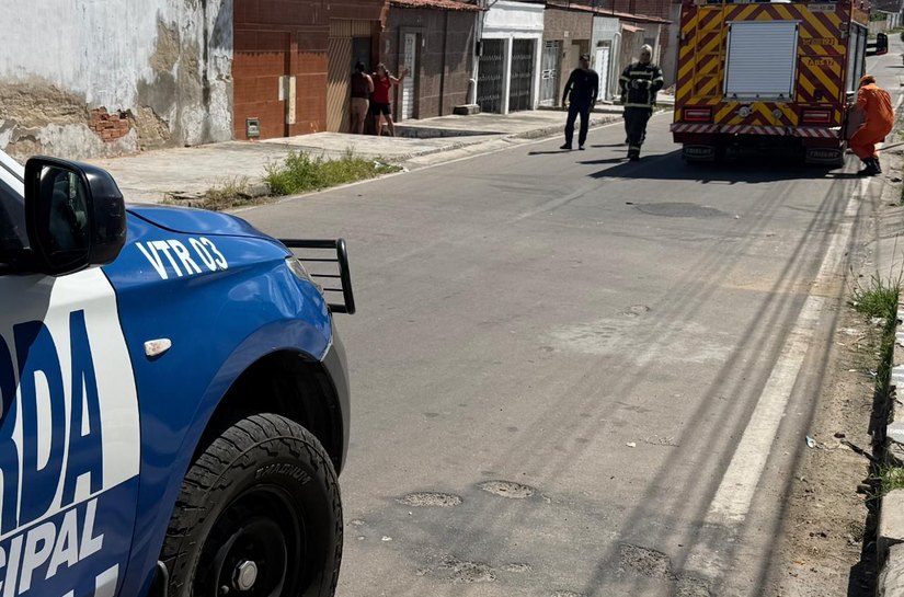 Guarda Municipal e trabalho integrado com o Corpo de Bombeiros evitam possível tragédia em Delmiro Gouveia