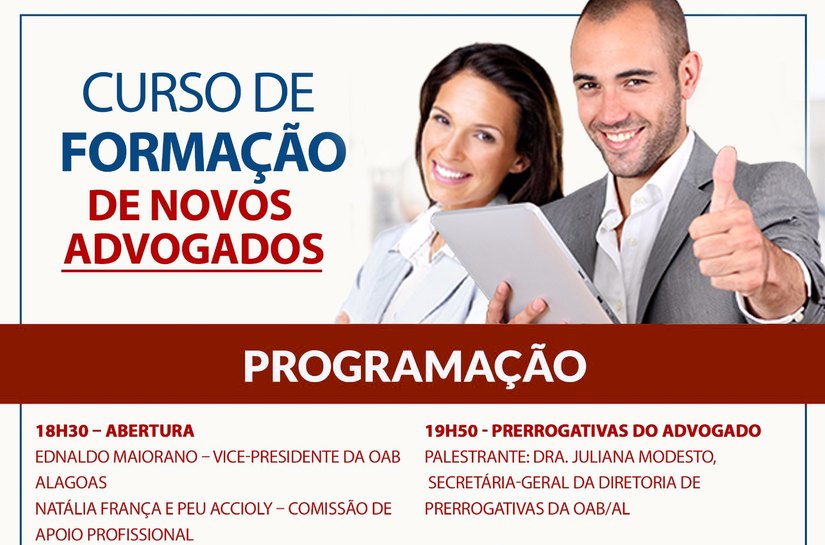 Prerrogativas, Ética e Processo Eletrônico são temas do Curso de Formação para novos advogados