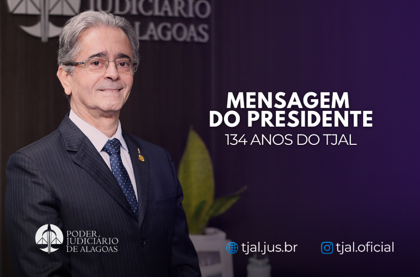 Tribunal de Justiça de Alagoas celebra 134 anos nesta quarta-feira (1º)