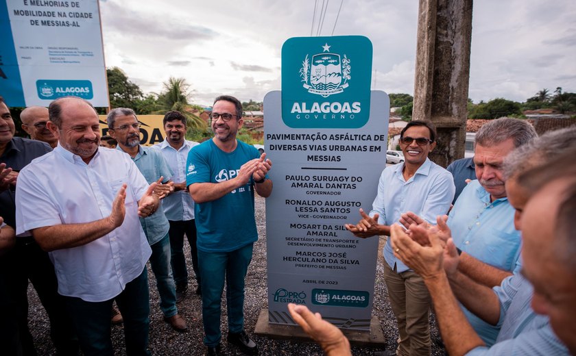 Governo de Alagoas leva mais de R$ 11 milhões em obras de infraestrutura para Messias