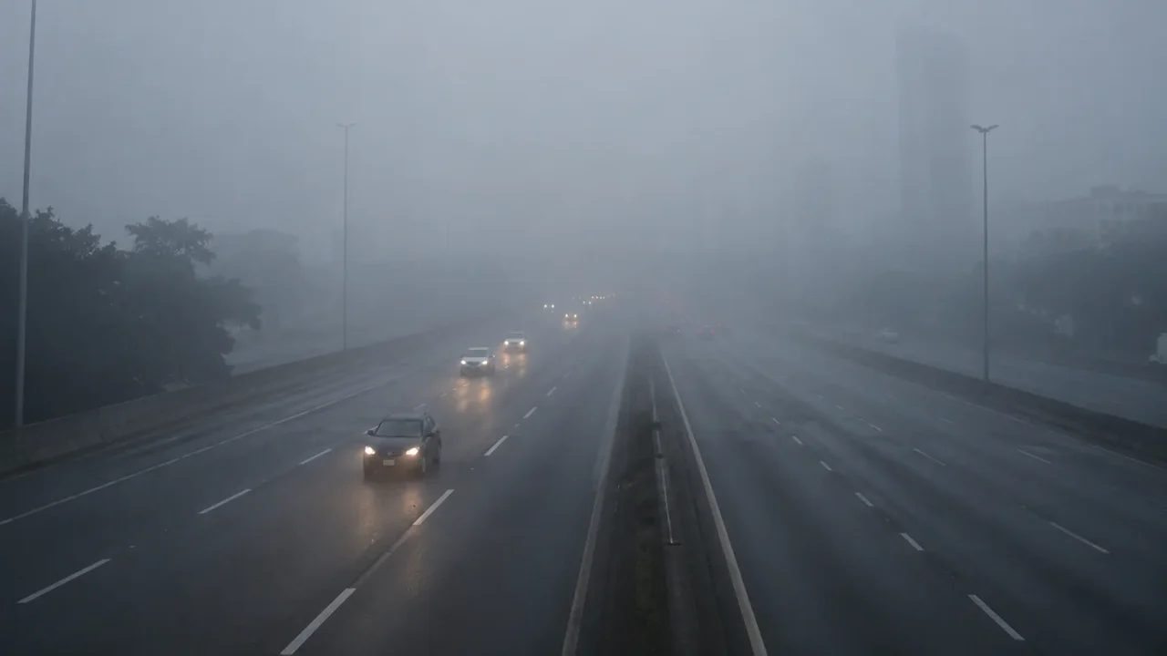 Neblina toma conta do Rio, afeta trânsito e interrompe operações no Galeão