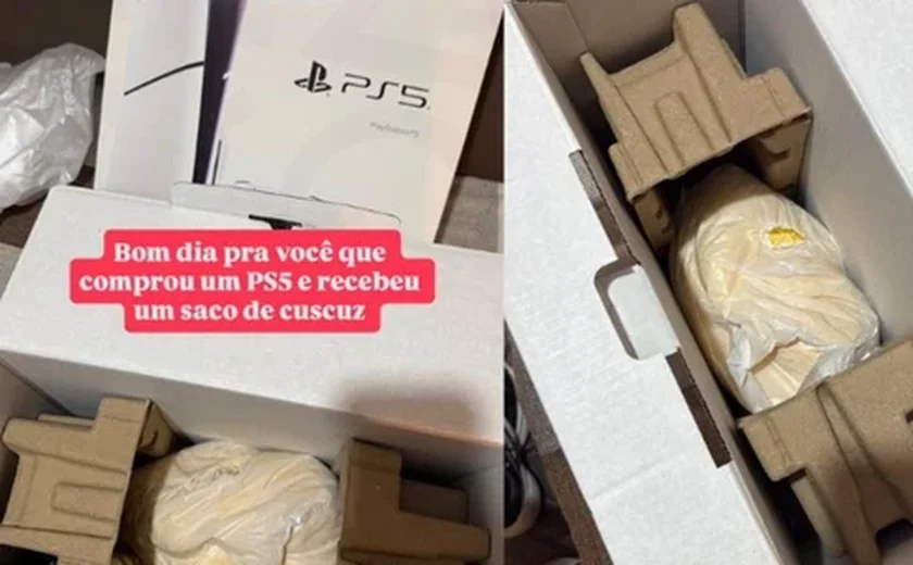 Jornalista alagoano denuncia golpe após compra de PlayStation 5 em promoção online