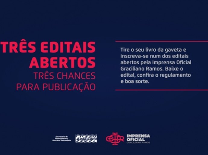 Imprensa Oficial convoca autores em 3 editais para publicar obras