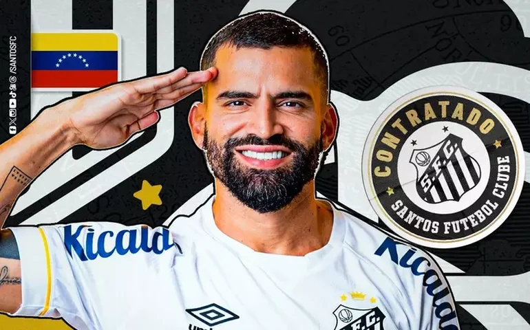 Tomás Rincón é liberado no BID e fica à disposição de Diego Aguirre no Santos