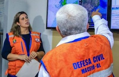 Sala de Alerta da Semarh emite aviso de previsão de chuva para o litoral alagoano
