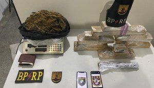Suspeito de tráfico troca tiros e abandona saco com 8 kg de maconha em Aracaju