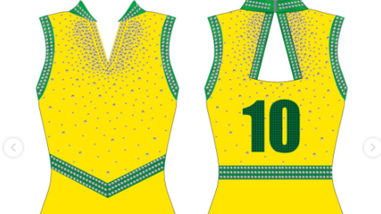 Conheça o collant icônico que a seleção brasileira de ginástica artística usará na estreia do Mundial em Jacarta