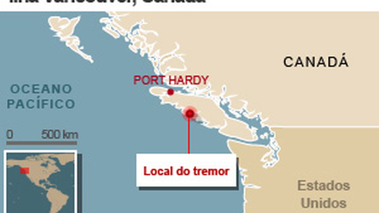 Forte tremor de terra atinge Vancouver, no Canadá