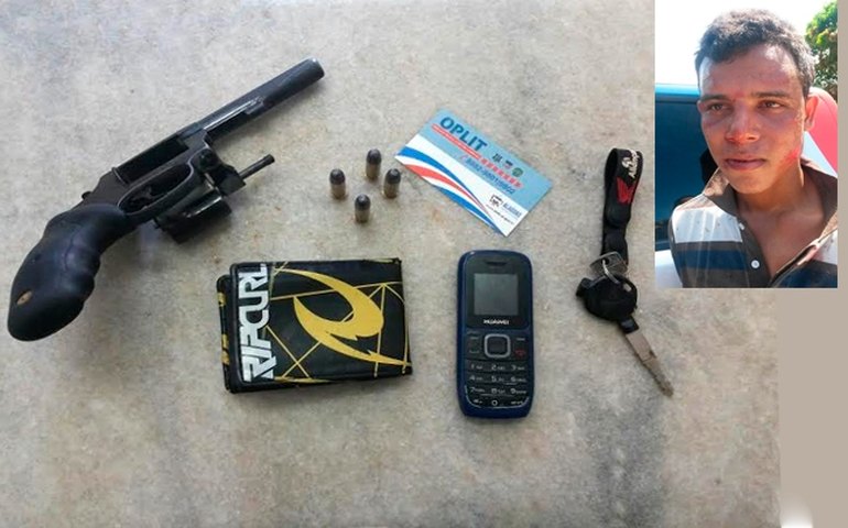 Assaltante é preso e espancado pela população