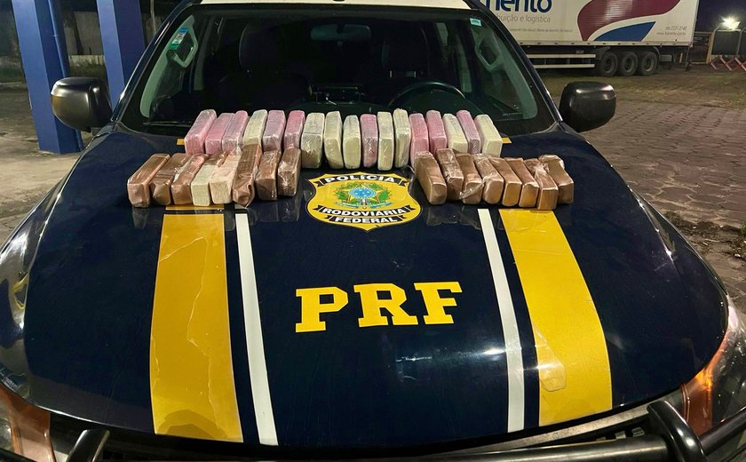 21kg de drogas são apreendidas em operação da PRF com a SSP-AL, na BR-101 Alagoas