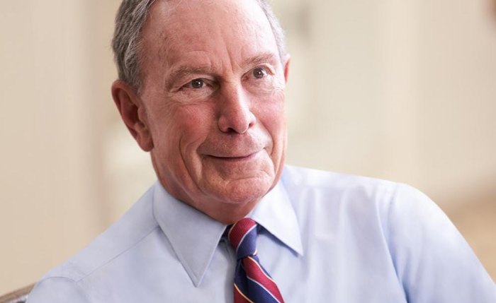 O bilionário Michael R. Bloomberg