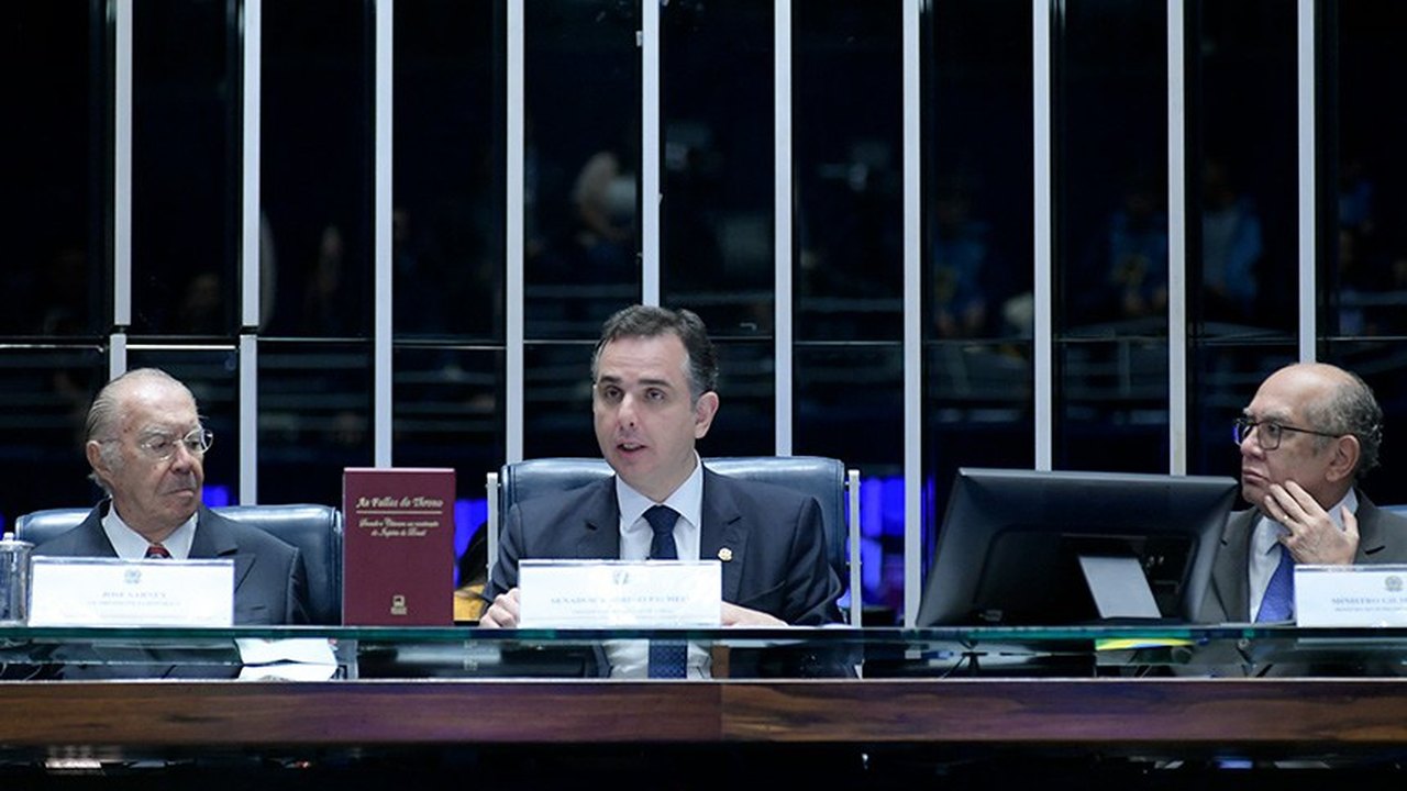 No Dia do Parlamento, Rodrigo Pacheco condena atos golpistas de 8 de janeiro