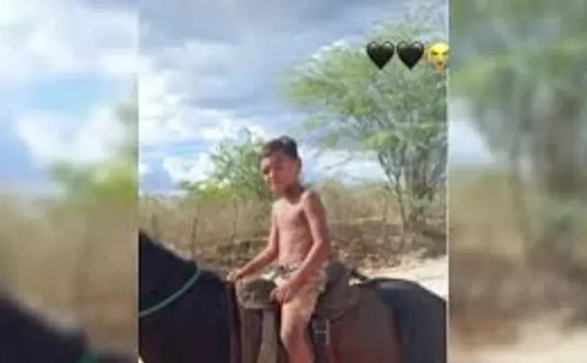 Criança é vítima de coice de cavalo, não resiste e morre no Sertão de Alagoas